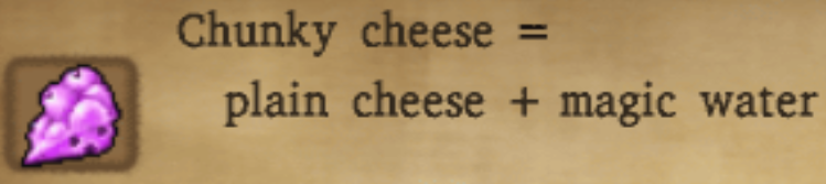 Chunky Cheese Alchemy Recipe